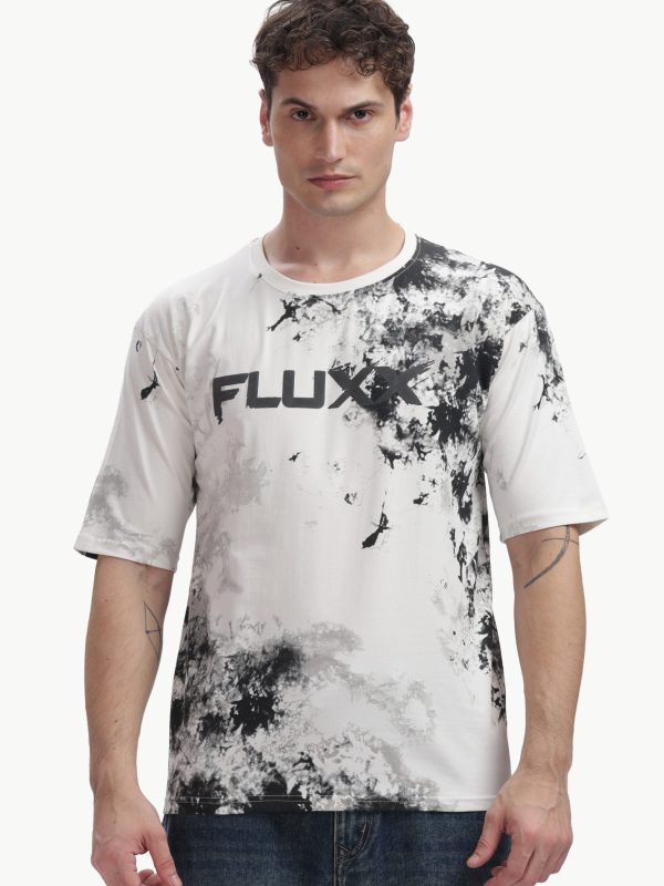 All-Over Print Relaxed Fit Tee — Ink Splash, front